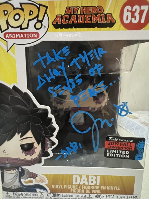 Dabi signed funko Pop with COA “take away their sense of peace” - Image 2